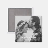 Schwarz und Weiß, einfach das Datumsfenster speich Magnet (Vorderseite/Rückseite)