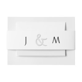 Schwarz und Weiß Einladungsbanderole