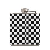 Schwarz und Weiß Flachmann (Rückseite)