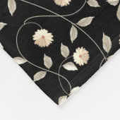 Schwarz und Weiß Fleecedecke (Ecke)