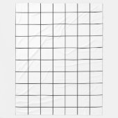 Schwarz und Weiß Fleecedecke (Vorderseite)