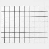 Schwarz und Weiß Fleecedecke (Vorderseite (Horizontal))