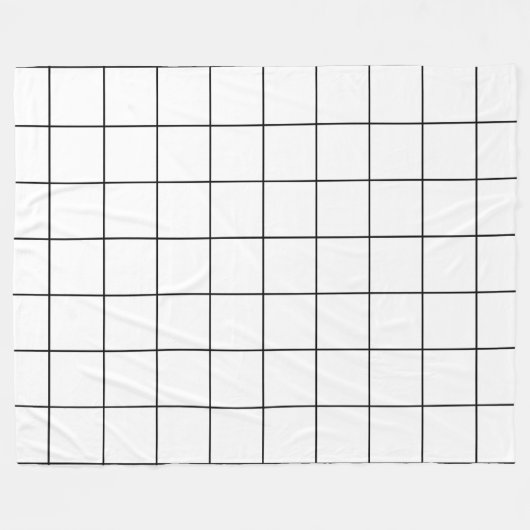 Schwarz und Weiß Fleecedecke (Vorderseite (Horizontal))