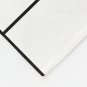 Schwarz und Weiß Fleecedecke (Ecke)