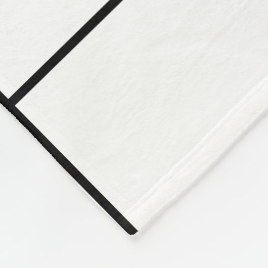 Schwarz und Weiß Fleecedecke (Ecke)