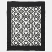 Schwarz und Weiß Fleecedecke (Vorderseite)