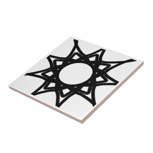 Schwarz und Weiß Fliese (Seite)