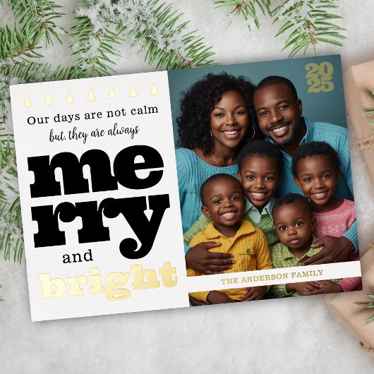 Schwarz und Weiß Foil Funny Merry und Hell Folieneinladung