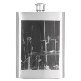 schwarz und weiß Foto- abstrakt Flachmann