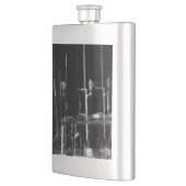 schwarz und weiß Foto- abstrakt Flachmann (Links)