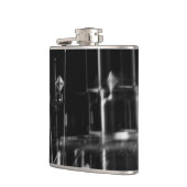 schwarz und weiß Foto- abstrakt Flachmann (Links)