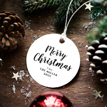 Schwarz und Weiß frohe Weihnachten