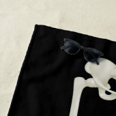 Schwarz und Weiß Funny Skeleton Legs Strandhandtuc Strandtuch (Beispiel)