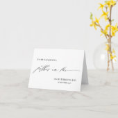 Schwarz und Weiß für meinen Vater im Jura Hochzeit Karte (Gelbe Blume)