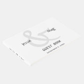 Schwarz und Weiß Gästebuch (Ecke)