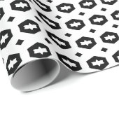 Schwarz und Weiß: Geometriana Geschenkpapier (Rolleneckpunkt)
