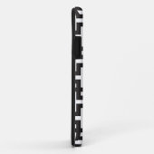 Schwarz und Weiß geometrisch Case-Mate iPhone Hülle (Hinten/Rechts)