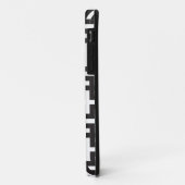 Schwarz und Weiß geometrisch Case-Mate iPhone Hülle (Hinten/Links)