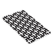 Schwarz und Weiß geometrisch Magnet (Rechte Seite)