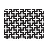 Schwarz und Weiß geometrisch Magnet (Horizontal)