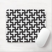 Schwarz und Weiß geometrisch Mousepad (Mit Mouse)