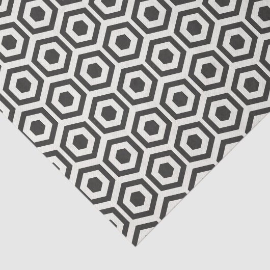 Schwarz und Weiß geometrisch Seidenpapier (Ausschnitt)