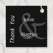 Schwarz und Weiß Geschenkanhänger (Rückseite)