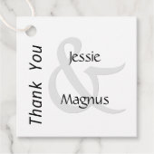 Schwarz und Weiß Geschenkanhänger (Vorderseite)