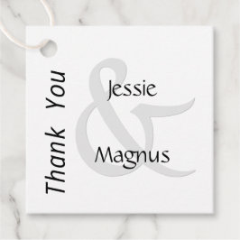 Schwarz und Weiß Geschenkanhänger