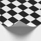 Schwarz und weiß geschenkpapier (Ecke)