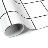 Schwarz und Weiß Geschenkpapier (Rolleneckpunkt)