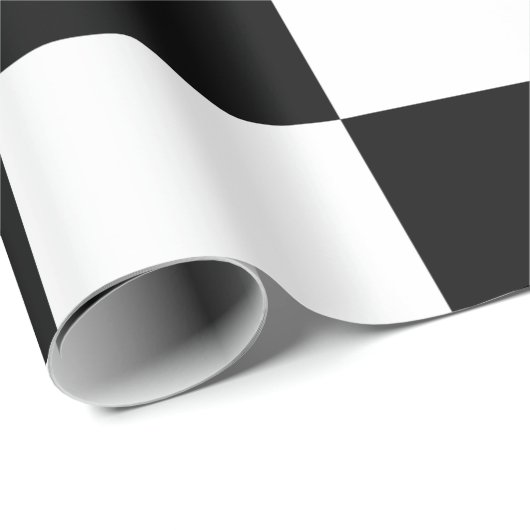 Schwarz und Weiß Geschenkpapier (Rolleneckpunkt)