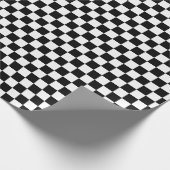 Schwarz und Weiß Geschenkpapier (Ecke)