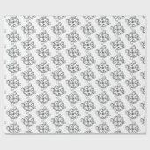 Schwarz und Weiß Geschenkpapier (Flach)