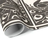 SCHWARZ UND WEISS GESCHENKPAPIER (Rolleneckpunkt)