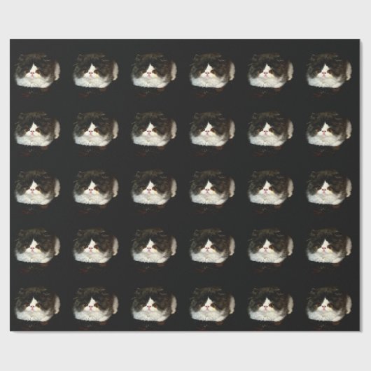 Schwarz und Weiß Geschenkpapier (Flach)