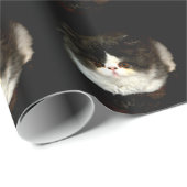 Schwarz und Weiß Geschenkpapier (Rolleneckpunkt)