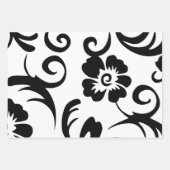 Schwarz und Weiß Geschenkpapier Set (Vorderseite)