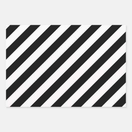 SCHWARZ UND WEISS GESCHENKPAPIER SET (Vorderseite 3)