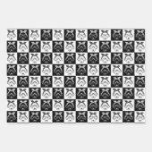 SCHWARZ UND WEISS GESCHENKPAPIER SET (Vorderseite)