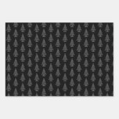 Schwarz und Weiß Geschenkpapier Set (Vorderseite 2)