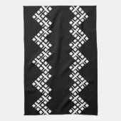 Schwarz und Weiß Geschirrtuch (Vertikal)