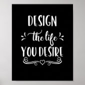 Schwarz und Weiß gestalten das Leben, das Sie Post Poster (Vorne)