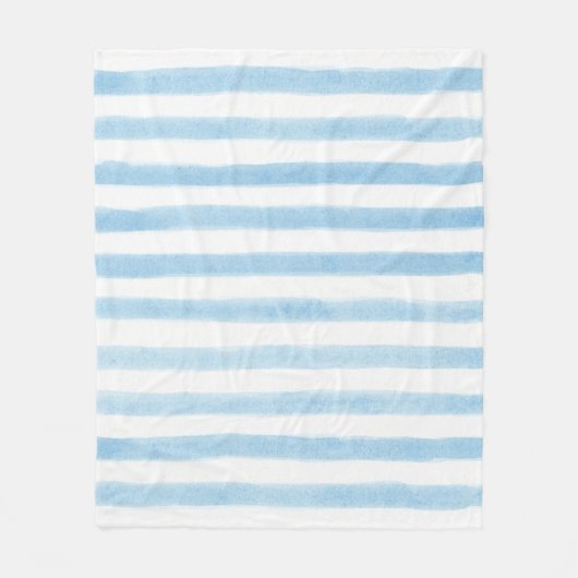 Schwarz und weiß gestreifter Sherpa-Decken Fleecedecke (Vorderseite)