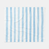 Schwarz und weiß gestreifter Sherpa-Decken Fleecedecke (Vorderseite (Horizontal))