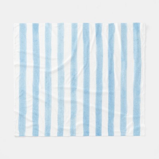 Schwarz und weiß gestreifter Sherpa-Decken Fleecedecke (Vorderseite (Horizontal))