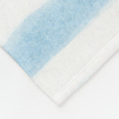 Schwarz und weiß gestreifter Sherpa-Decken Fleecedecke (Ecke)