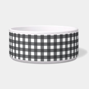 Schwarz und Weiß Gingham Napf