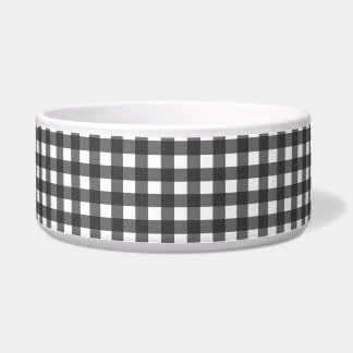 Schwarz und Weiß Gingham Napf