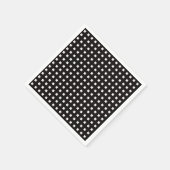 Schwarz und Weiß Gingham Napkins Serviette (Ecke)